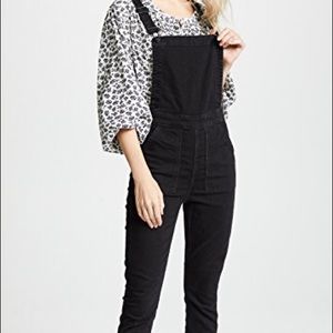 Black Madewell Skinny Overalls, Size XS